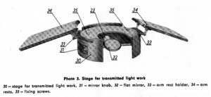 3. Stereomicroscope MST131, stage for transmitted light work
