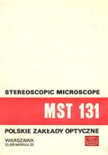Описание (инструкция) микроскопа MST 131